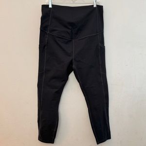 Fabletics PureLuxe High-Waisted Maternity 7/8 Leggings, size XL, black